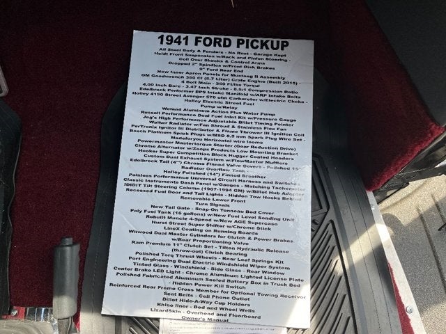 1941 Ford PICKUP Base